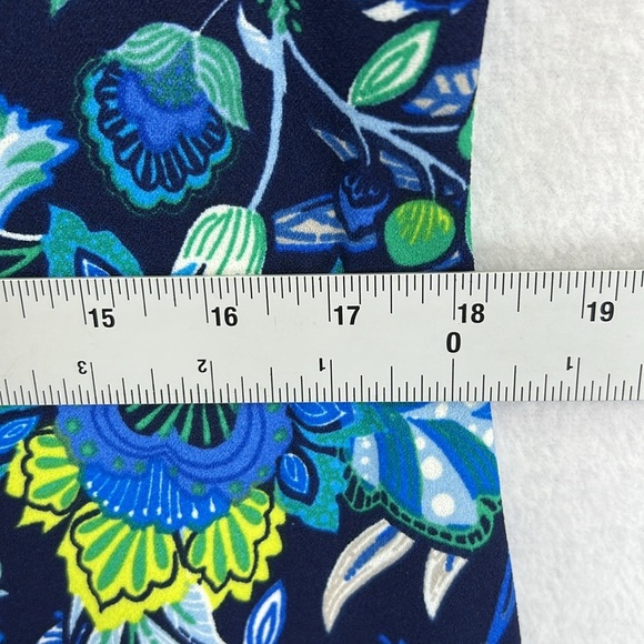 Alex Women’s Knit Sheath Dress Size 14 Blue/Green/White Polyester/ Spandex EUC - Picture 10 of 10